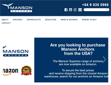 Tablet Screenshot of mansonanchors.com